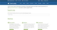 Desktop Screenshot of help.sitecaddy.com