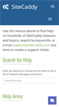 Mobile Screenshot of help.sitecaddy.com
