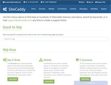 Tablet Screenshot of help.sitecaddy.com